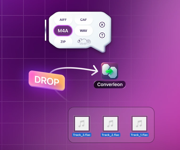 Batch-converting M4A audio files to WAV offline on a Mac